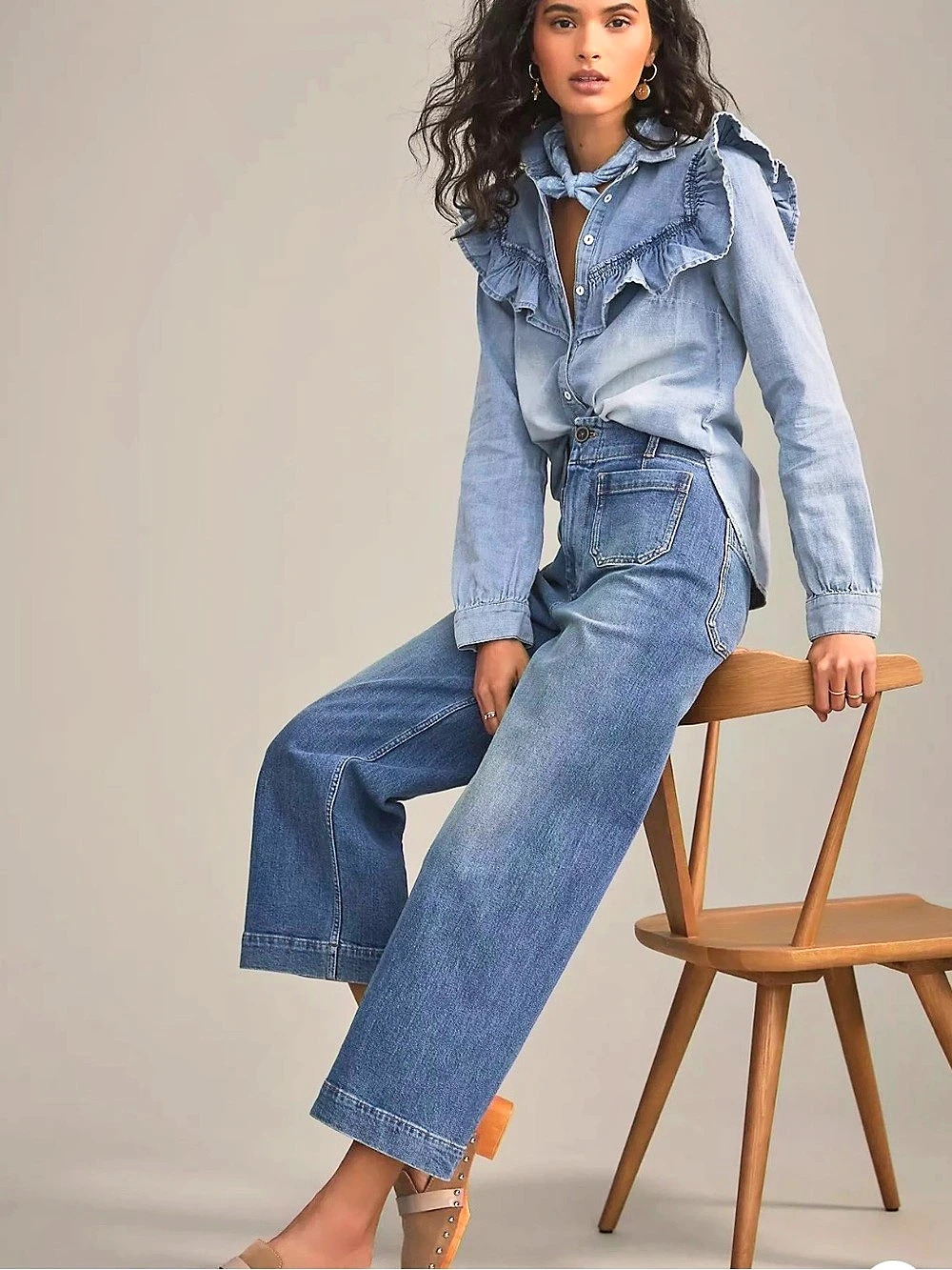 Anthropologie Pilcro Skipper
Wide
Leg Jeans. Size 29”